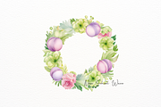 Easter Vegetable Wreath Clipart, a Food Illustration by New-School-Wave (Thumbnail 4 of 5)