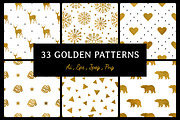 33 Golden patterns, a Pattern Graphic by Alla_Ri_Shop (Thumbnail 1 of 5)