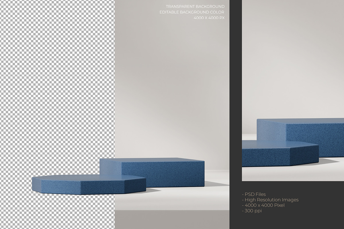 5 Podium with Transparent Background, a Background Graphic by faustudio (Photo 6 of 7)