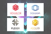Futuristic & Geometric Logos Bundle, a Branding & Logo Template by AN Productions (Thumbnail 20 of 47)