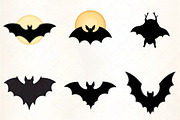 Bats Silhouettes Clipart, an Icon by CrexoraLab (Thumbnail 3 of 5)