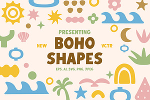 Boho Shapes bundle. Abstract shapes