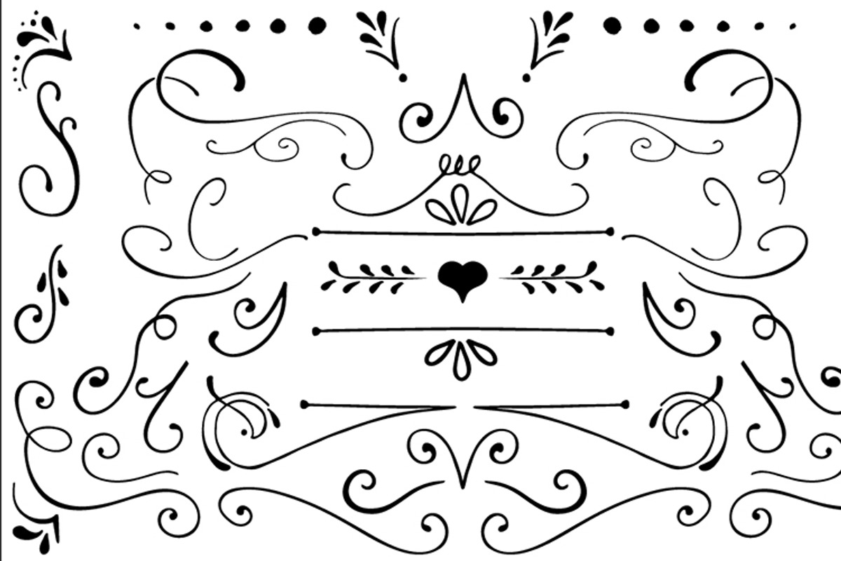 Hand Drawn Embellishments, an Object Illustration by Does She Even Doodle