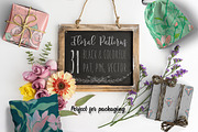 31 Floral Patterns Pack, a Pattern Graphic by Olya Creative (Thumbnail 1 of 9)