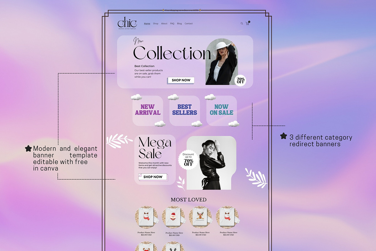 Purple Glassmorphism Shopify Theme, a Templates & Theme by DaisyStudio (Photo 5 of 10)