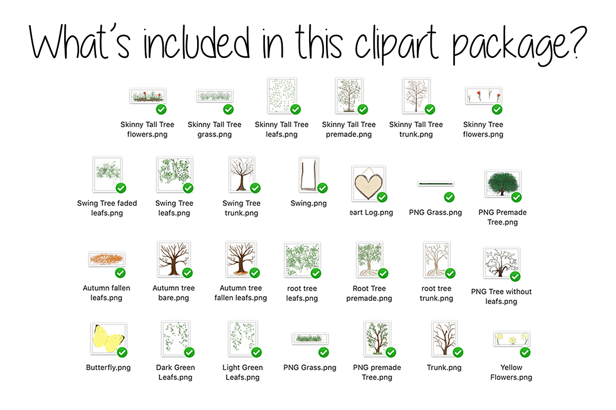Family Tree clipart, Watercolour,, an Illustration by CommercialCliparts (Photo 2 of 3)