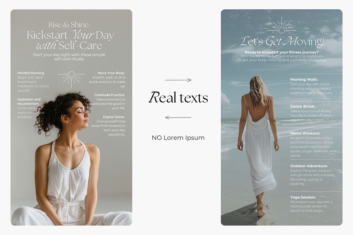 Wellness Instagram Pack, a Social Media Template by R-studio (Photo 3 of 10)