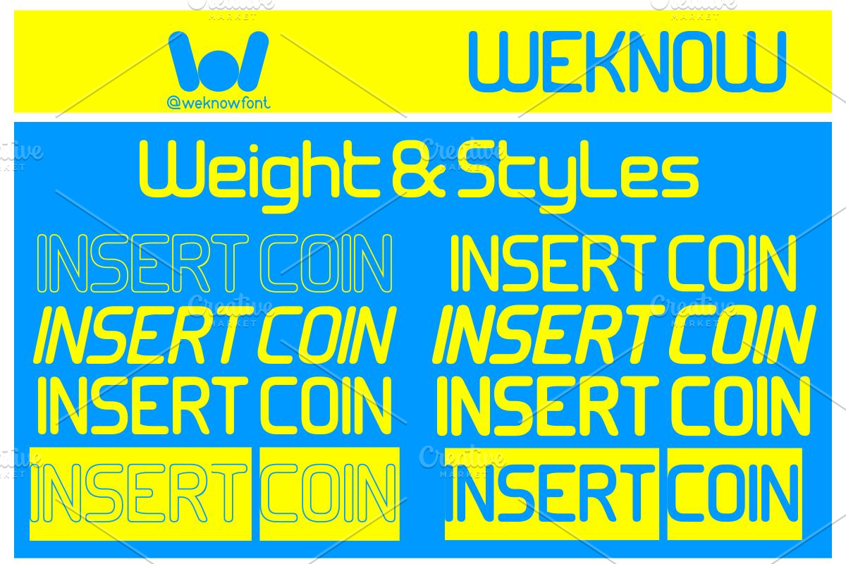 Insert Coin font, a Sans Serif Font by weknow (Photo 7 of 8)