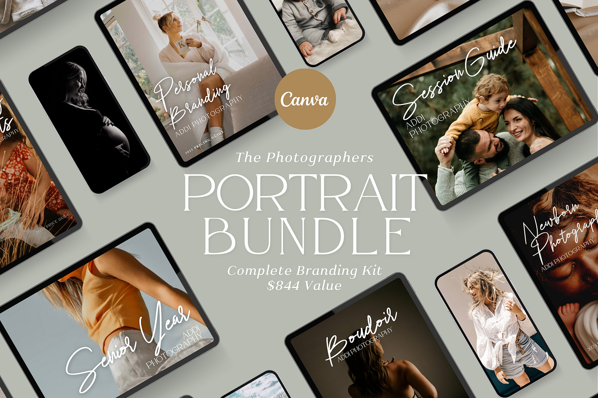 GOLD Portrait Photography Bundle, a Magazine Template by Signature Edits (Photo 1 of 7)
