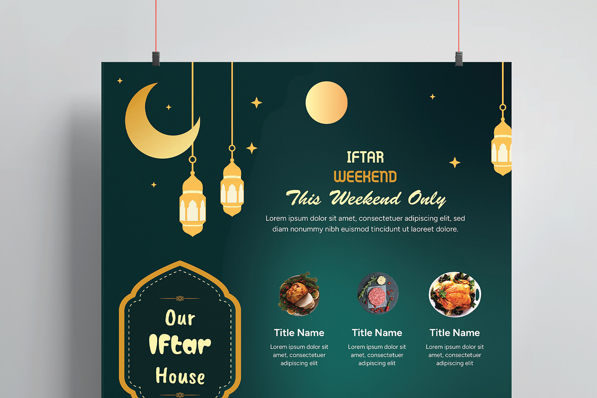 Iftar Weekend Discount Event, a Flyer Template by MightyDesign (Photo 2 of 8)