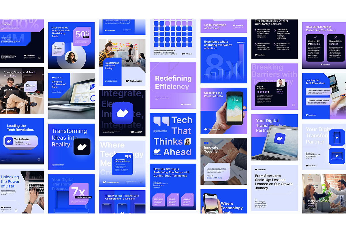 Tech Startup Company Instagram Post, a Social Media Template by