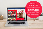 Red Funeral Program Template Word, a Brochure Template by Godserv Designs (Thumbnail 5 of 10)