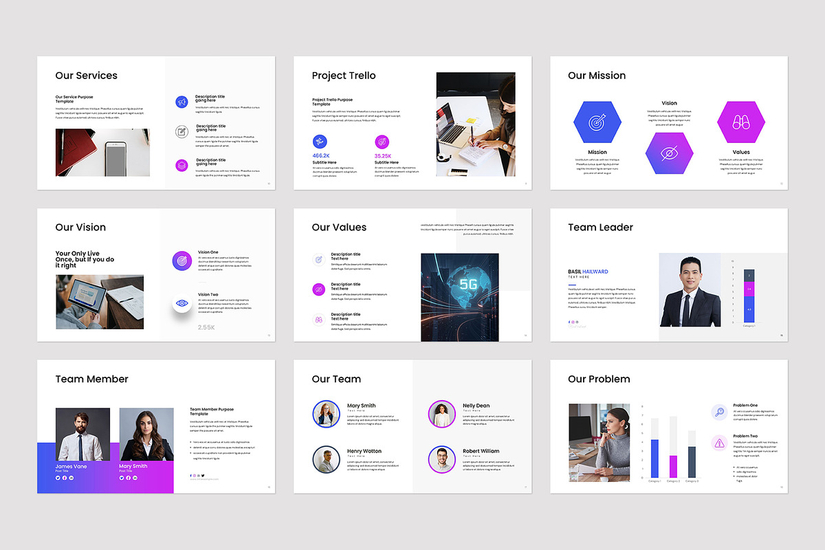 Pitch Deck Presentation Template preview 7
