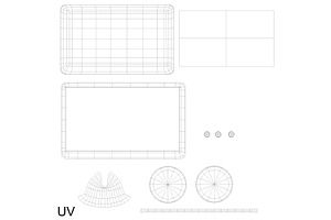 TV Screen Monitor, Simple Cartoon