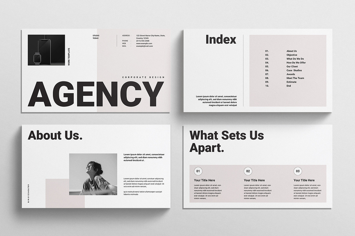 Agency Presentation Template, a Presentation Template by E-Type (Photo 2 of 5)