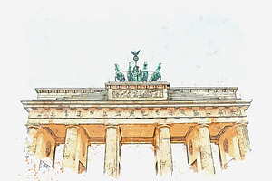 Brandenburg gate in Berlin, Germany