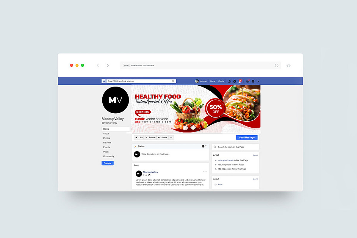 Food Facebook Cover Bundle, a Marketing Template by Photoshop Action (Photo 8 of 13)