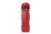 Realistic red truck top view. Vector, a Transportation Illustration by Yayasya (Thumbnail 1 of 3)
