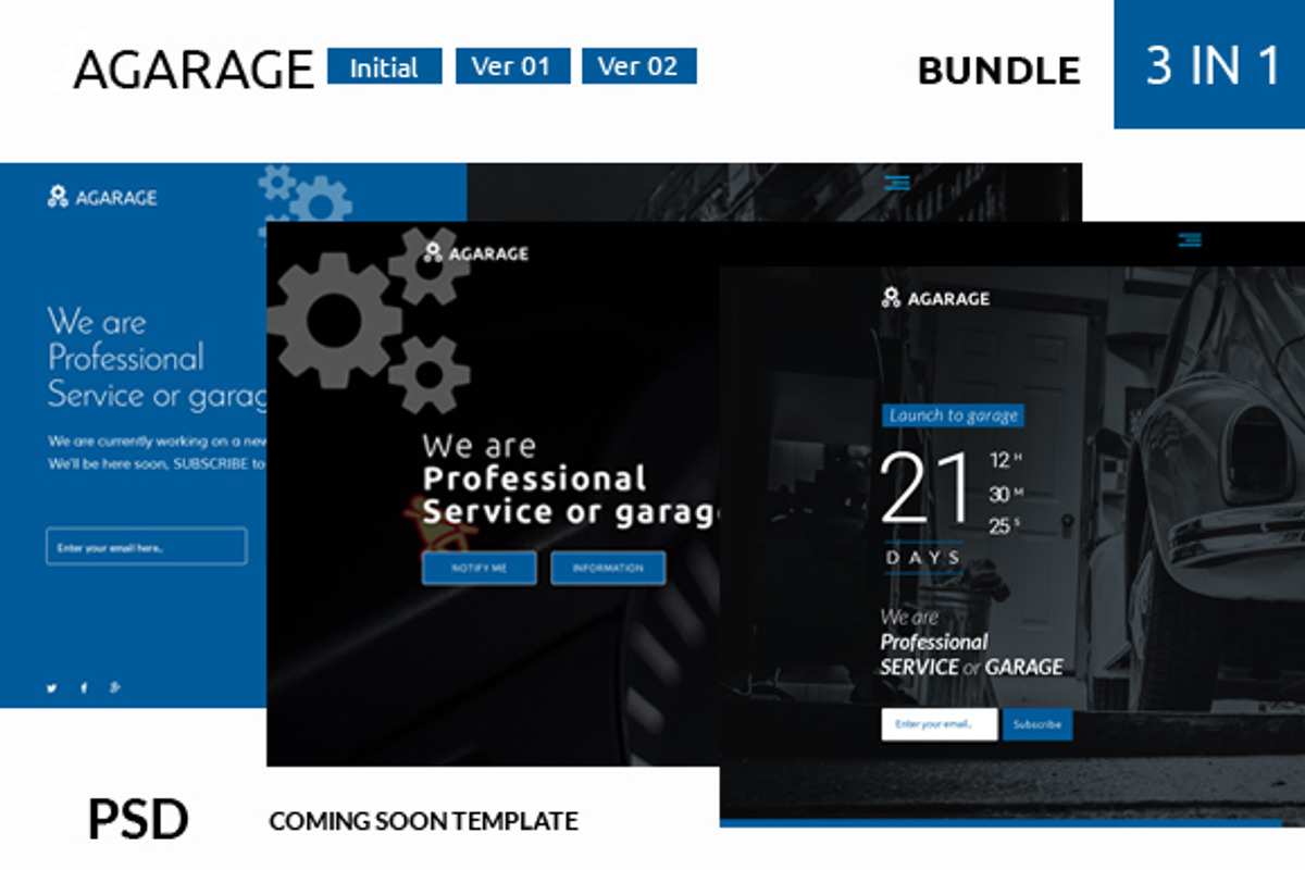 Agarage Bundle 3 in 1, a Templates & Theme by Kayytechin Shop