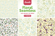 Flower Seamless Patterns, a Pattern Graphic by TAlex (Thumbnail 1 of 6)