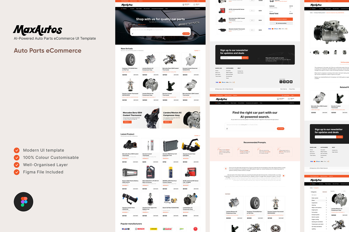 MaxAuto – Auto Parts eCommerce, a Landing Page Template by MadeByDotun