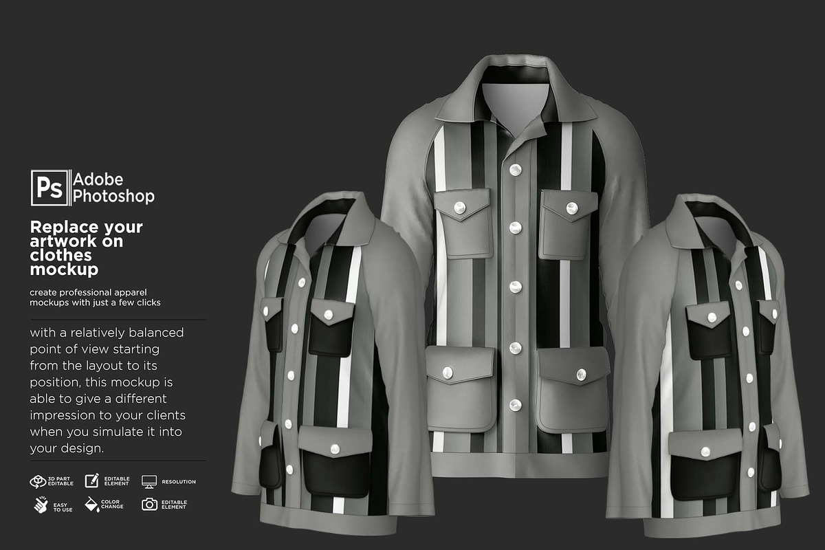 Shirt Suit Formal Mockup, a Shirt Mockup by Nanggroe Scripting (Photo 3 of 9)