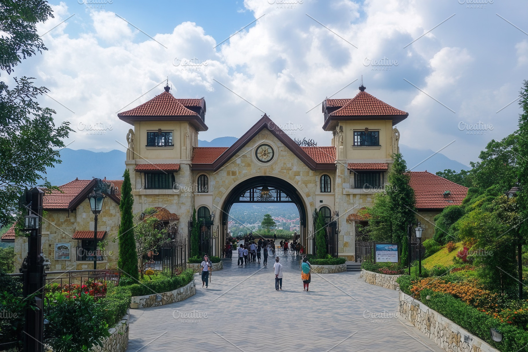The main entrance to Ba Na Hills, a Photo by Pavel_design
