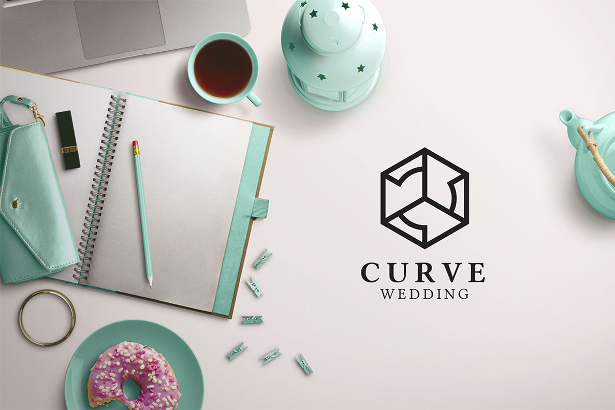 150+ Minimal Hexagon Logo Templates, a Branding & Logo Template by Sahade Studio (Photo 21 of 25)