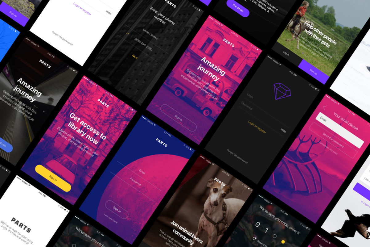 Parts UI pack for mobile (UI kit), an UI Kit Template by Samoylov (Photo 4 of 6)