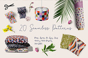 Flowers and Spots seamless pattern 2, a Pattern Graphic by AnnArt (Thumbnail 2 of 8)