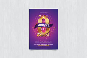 Women's Day Brunch Flyer, a Flyer Template by DesignWorkz
