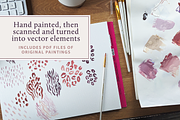 Watercolor Wild Animal Prints, a Pattern Graphic by Finicky Fox Design (Thumbnail 2 of 4)
