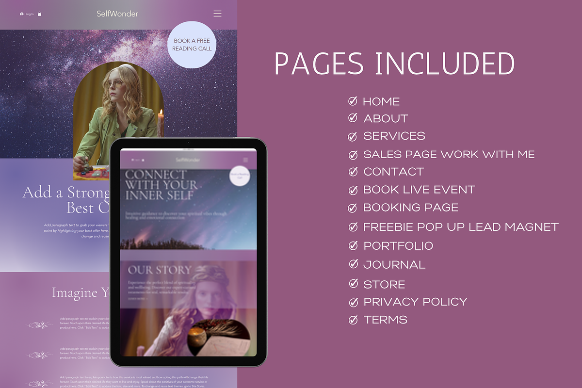 Astrology Website Mystic Template, a Wix Template by Deepa Template Studio (Photo 4 of 7)