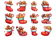 Christmas Gingerbread Man Cookie, an Illustration by Design Market (Thumbnail 3 of 4)