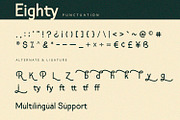 Eighty - Sans Serif Font, a Sans Serif Font by Alpaprana (Thumbnail 8 of 9)