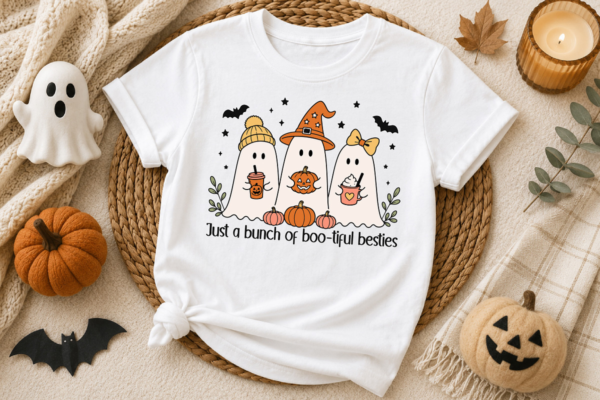 Cute Halloween Ghost PNG, a Seasonal Illustration by Designworld (Photo 2 of 4)