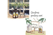 Watercolor Christmas decor., a Decorative Illustration by yulia.sukhanova (Thumbnail 4 of 4)