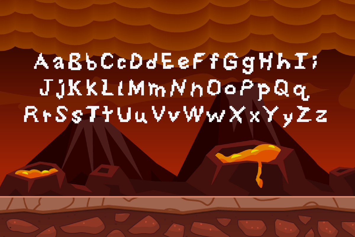 Pixeldust - Handwritten Pixel Font, a Font by HipFonts (Photo 3 of 6)