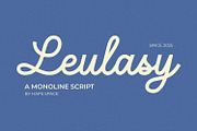 Leulasy a Monoline Script, a Font by Haps Space (Thumbnail 1 of 8)
