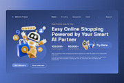 Robot Shopping 3D Illustration Pack, an Object 3D Model by Tempcraft (Thumbnail 4 of 5)