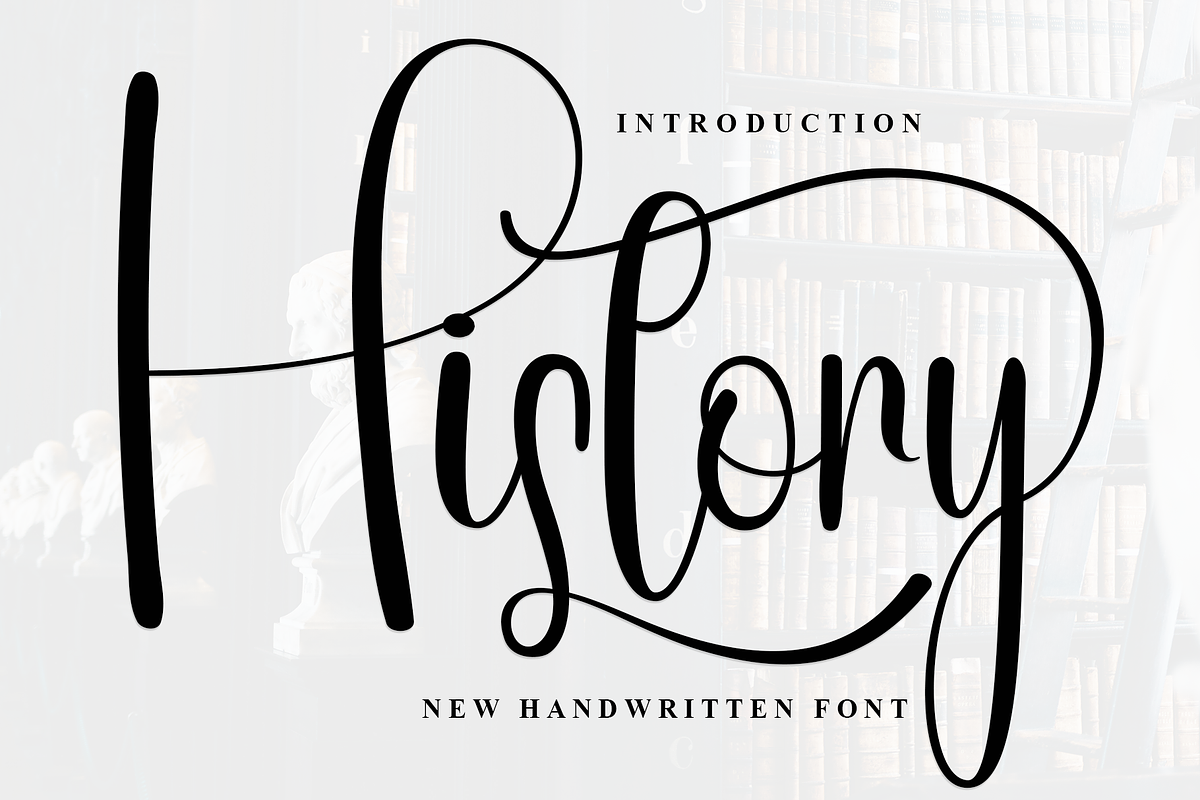 History, a Handwritten Font by FreshTypeINK (Photo 1 of 8)