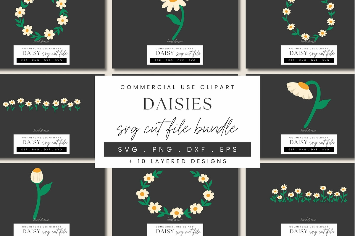 Daisy Papercraft SVG Bundle, Layered, an Illustration by illuztrate (Photo 1 of 12)