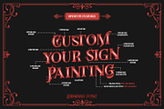 Dracolas, a Script Font by Vintage Division (Thumbnail 8 of 10)