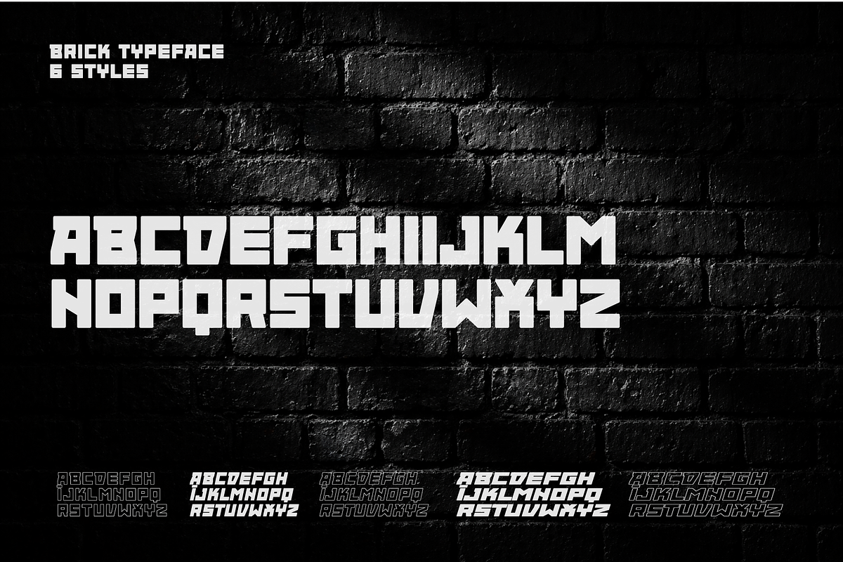 New Brick Font, a Sans Serif Font by artyway (Photo 4 of 5)