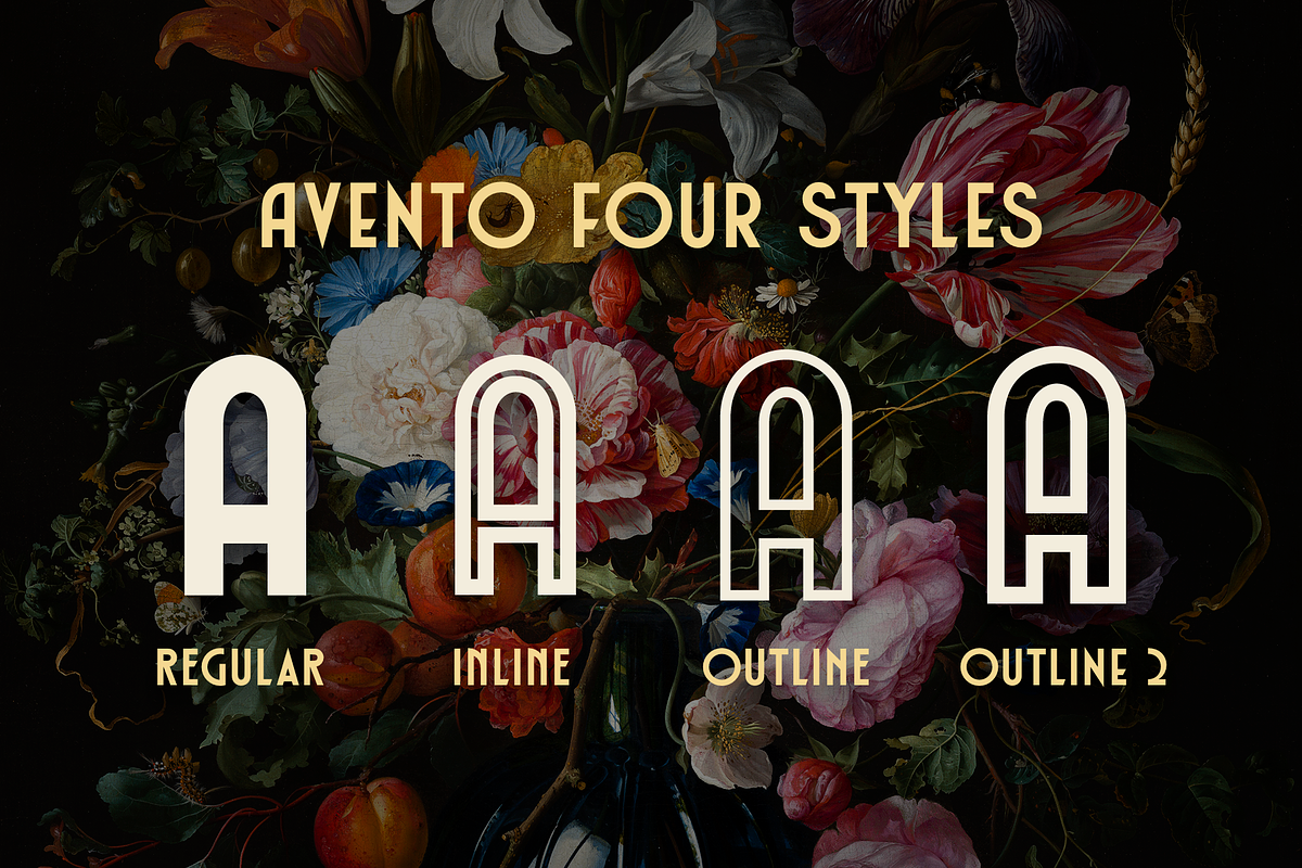 Avento, a Sans Serif Font by Larin Type Co. (Photo 3 of 10)