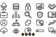 Business Line Icon Set, an Illustration by designvectx (Thumbnail 3 of 3)