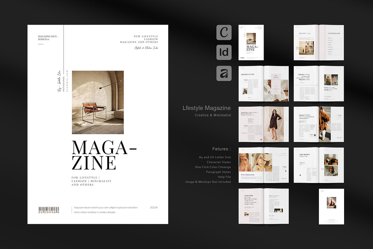 Lifestyle Magazine Template, a Magazine Template by ElvinPrint (Photo 1 of 23)