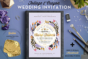 -50%* Foil&Crayon Wedding Invite III, an Invitation Template by The Wedding Shop (Thumbnail 1 of 5)