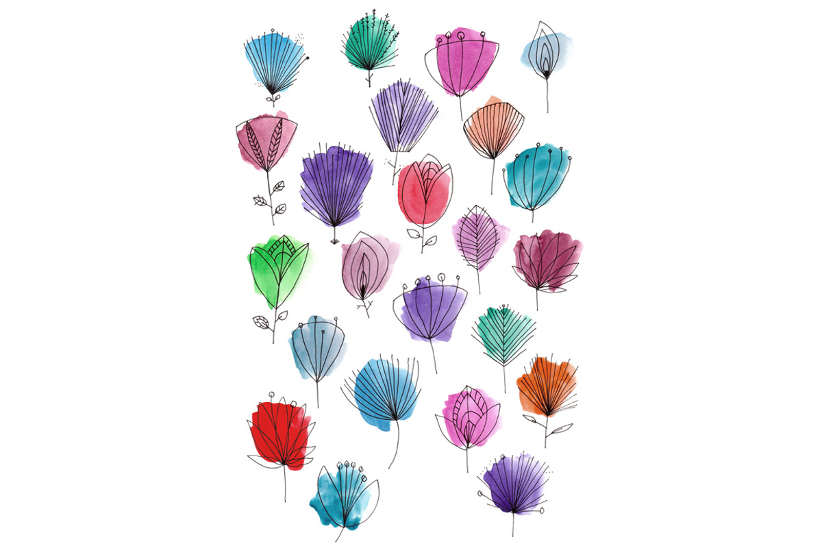 Happy Flowers Pattern preview 3