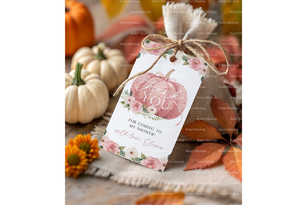 Autumn Favor Tag Mockup PSD, a Product Mockup by MockupWizard (Photo 5 of 5)